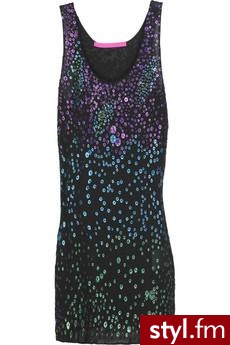 Emanuel Ungaro | Sequin-embellished silk chiffon tank | NET-A-PORTER.COM. Pobrano ze strony: http://www.net-a-porter.com/product/46911 - Pozostałe Ciuchy Moda