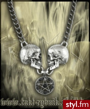 Wisiorek CzACHA 23 pentagram CE27-8482B - Wisiorki Biżuteria Moda