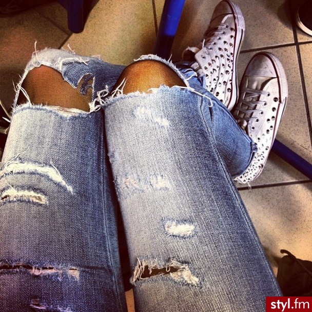 Jeansy Spodnie Moda