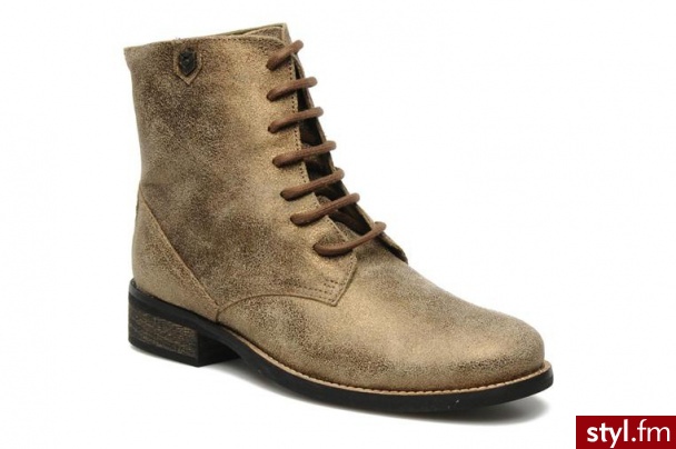 Freeman T. Porter PÓŁBUTY I BOTKI BRENDA BY FREEMAN T. PORTER (złoty) - Botki Buty Moda