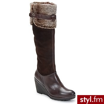 Hispanitas BUTY ERLETTE Brown - Kozaki Buty Moda