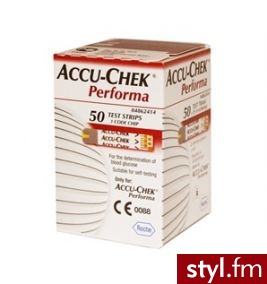Roche Paski do glukozy Accu Check Performa Nano 50 sztuk - Paski Dodatki Moda