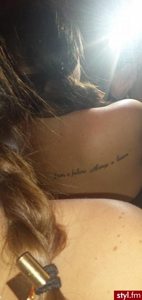 never failure always a lesson - Tatuaże