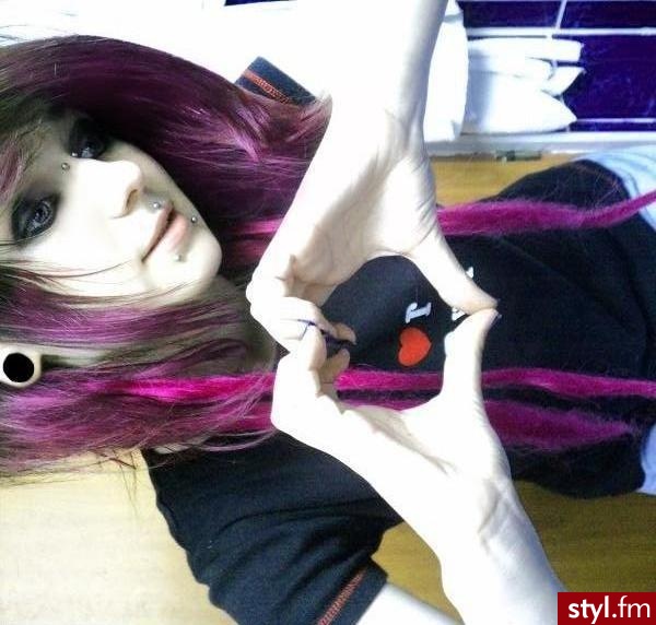 EMO Alternatywne Średnie Fryzury