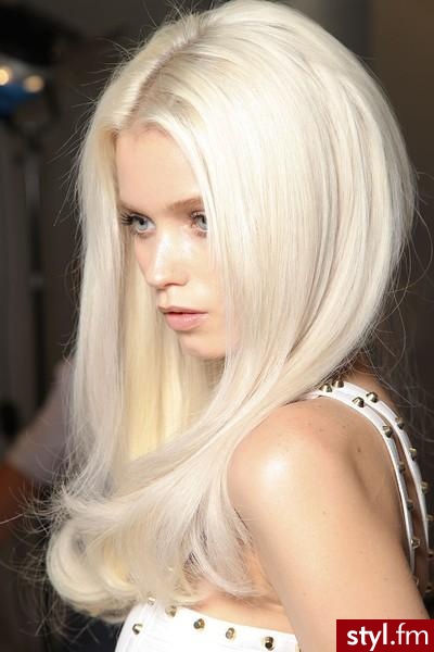 Blond Rozpuszczone Proste Na co dzień Długie Fryzury