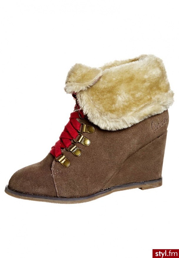 Coolway MENA Botki sznurowane brązowy - Botki Buty Moda