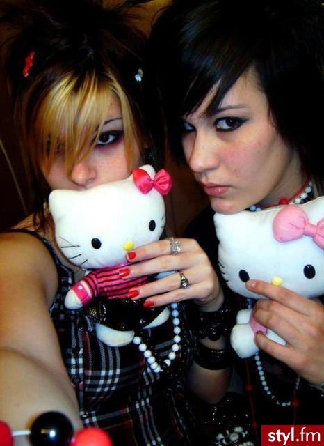 EMO Alternatywne Średnie Fryzury