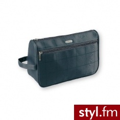 Top Choice Kosmetyczki i Kuferki Kosmetyczka męska CHECKER na suwak szara 91735 - Kosmetyki