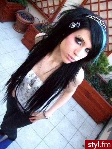 EMO Alternatywne Średnie Fryzury