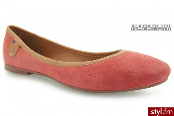 Napapijri BERIT BALLERINA ROSE SUEDE - Balerinki Buty Moda