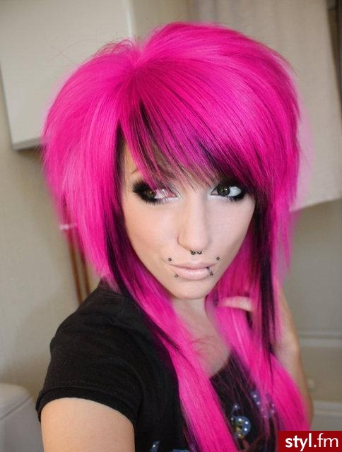 EMO Alternatywne Średnie Fryzury
