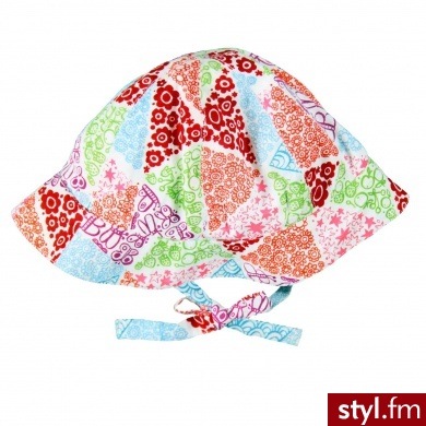 Boboli Girls Mini Czapka wiązana kolorowa - Nakrycia głowy Dodatki Moda