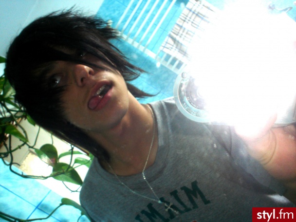 Han EMO Hair - Czarne EMO Alternatywne Średnie Męskie Fryzury