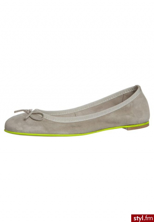 Zign Baleriny beżowy - Balerinki Buty Moda