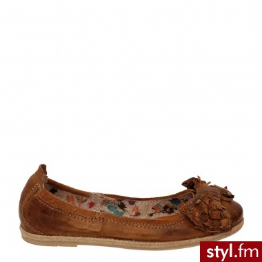 Venezia BALERINY 645120 CAMEL - Balerinki Buty Moda