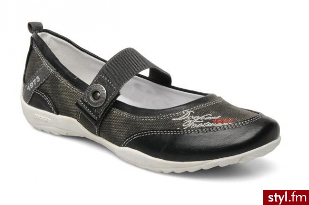 Dockers Balerinki Marina (Szary) - Balerinki Buty Moda