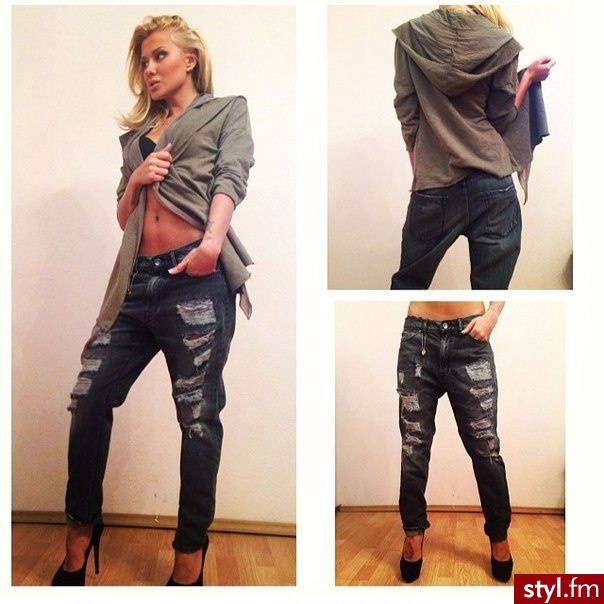 Jeansy Spodnie Moda
