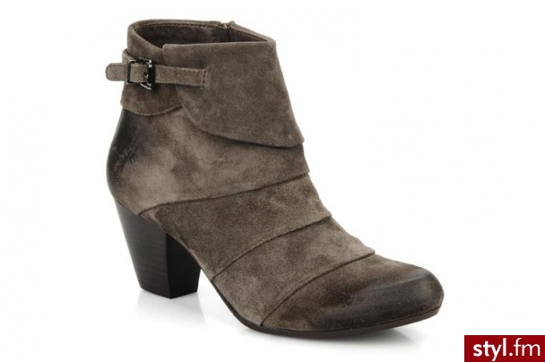 Perlato PÓŁBUTY I BOTKI MICHA BY PERLATO (Brązowy) - Botki Buty Moda