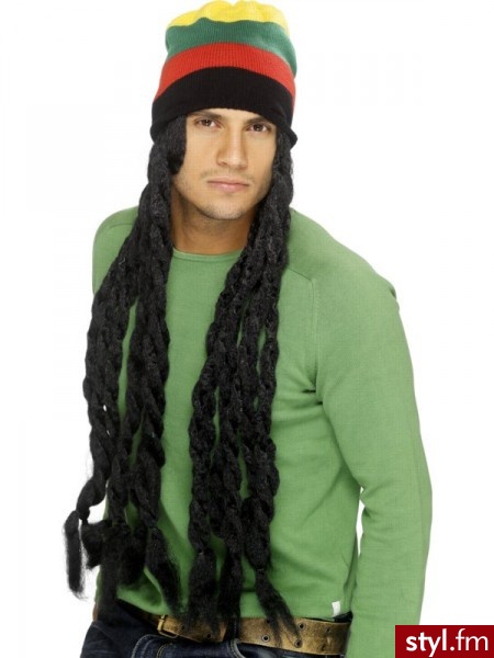 Czapka RASTA z dredami - Nakrycia głowy Dodatki Moda