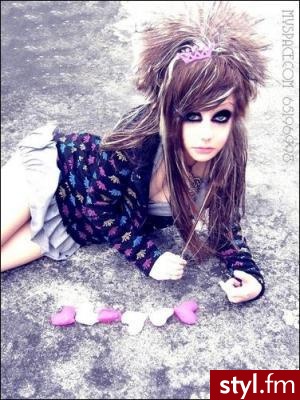 EMO Alternatywne Średnie Fryzury