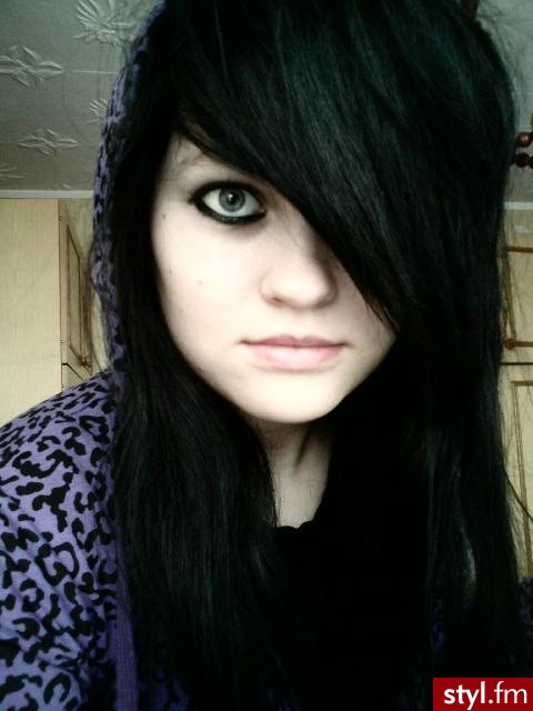 EMO Alternatywne Średnie Fryzury