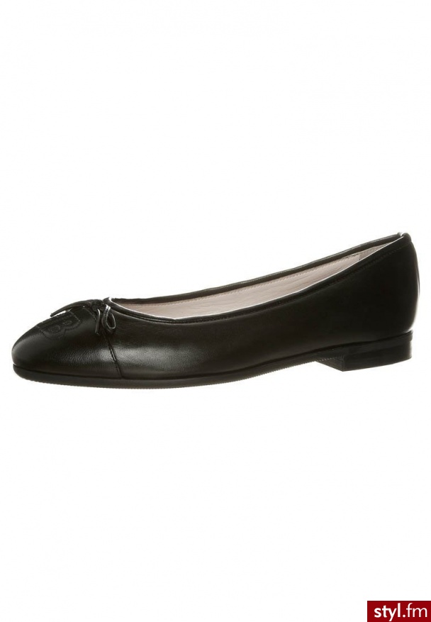 Baldinini Baleriny czarny - Balerinki Buty Moda