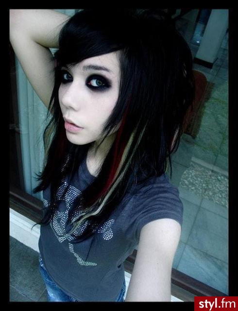 EMO Alternatywne Średnie Fryzury