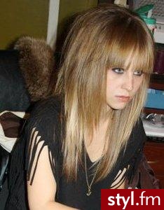 Blond Rozpuszczone Proste z grzywką Na co dzień Długie Fryzury