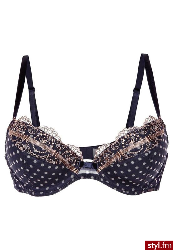 Triumph CHARMING DESIRE Biustonosz z fiszbiną niebieski - Biustonosze Bielizna Moda