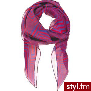 Geometric skull-print silk-chiffon scarf - Polyvore. Pobrano ze strony: http://www.polyvore.com/geometric_skull-print_silk-chiffon_scarf/thing?id=13438783 - Pozostałe Dodatki Moda