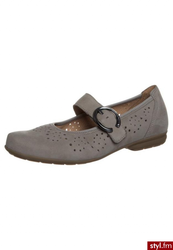 Gabor Baleriny szary - Balerinki Buty Moda