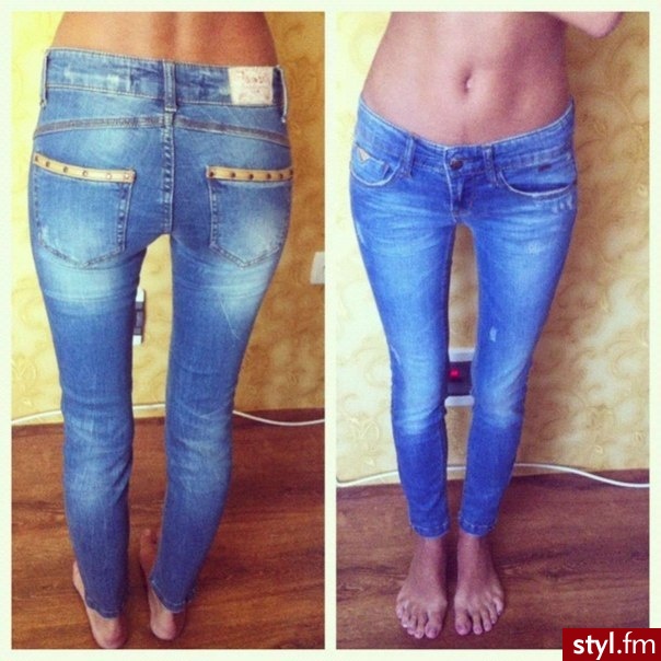 Jeansy Spodnie Moda
