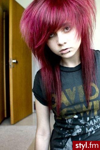 EMO Alternatywne Średnie Fryzury
