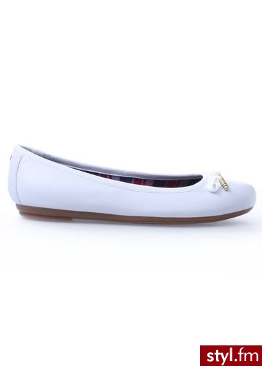 TOMMY HILFIGER Baleriny cecilia 3a biały - Balerinki Buty Moda