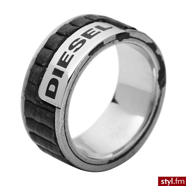 BIŻUTERIA MĘSKA DIESEL - SYGNET DX0493040 Rozmiar 21 - Pierścionki Biżuteria Moda