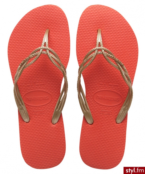 Havaianas JAPONKI FLASH SWEET SALMON - Klapki Buty Moda