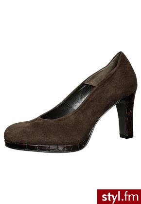 PERLATO Szpilki brązowy (8104) - Szpilki Buty Moda