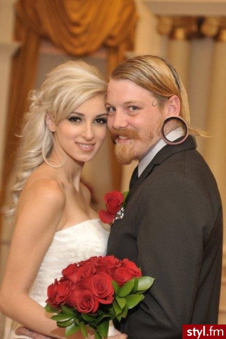Blond Rozpuszczone Proste Ślubne Długie Fryzury