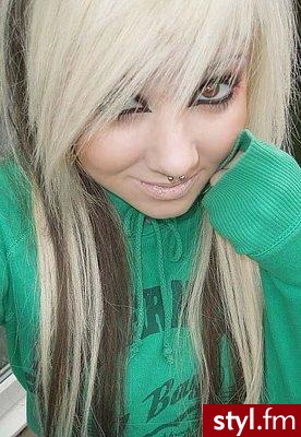 EMO Alternatywne Średnie Fryzury