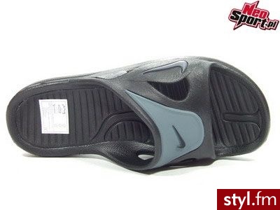 Klapki Nike First String Slide 315127.001 Czarny - Klapki Buty Moda