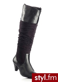 Bonprix Kozaki czarny 914919_25184 - Kozaki Buty Moda