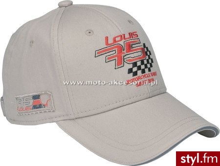 Louis Czapka Baseballówka 75 RETRO Szary, Beżowy 20917566 - Nakrycia głowy Dodatki Moda
