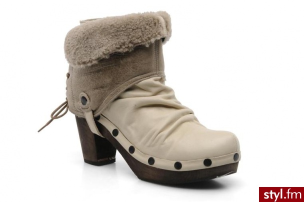 Mosquitos PÓŁBUTY I BOTKI WINTER BY MOSQUITOS (Biały) - Botki Buty Moda