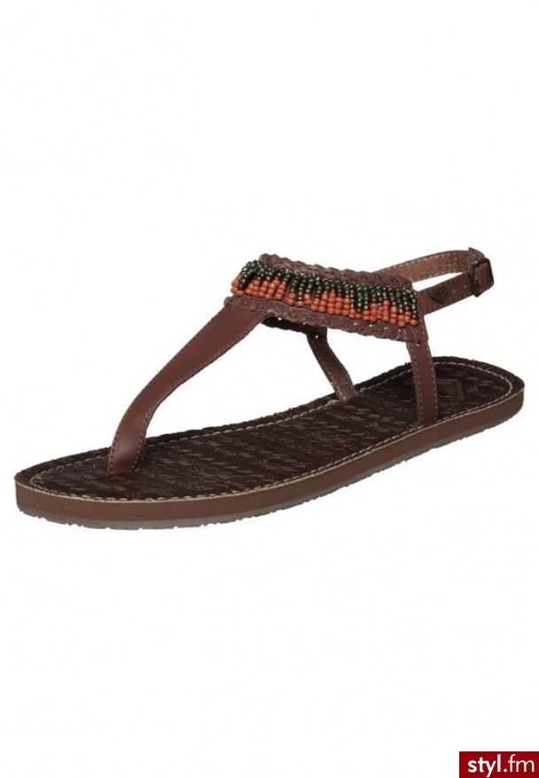 Roxy FELIPE Japonki brązowy - Klapki Buty Moda