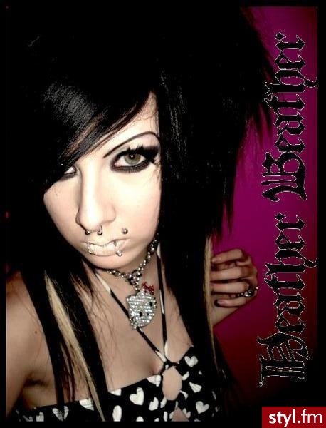 EMO Alternatywne Średnie Fryzury