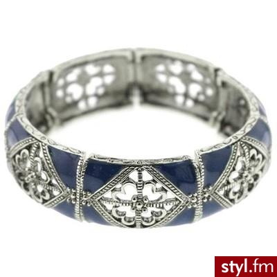 Bohemian Lapis Blue Stretch Bracelet - 1928 - Polyvore. Pobrano ze strony: http://www.polyvore.com/bohemian_lapis_blue_stretch_bracelet/thing?id=7772651 - Pozostałe Dodatki Moda