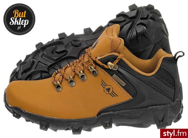 MCARTHUR BUTY MĘSKIE SPORTOWE (S13-M-TL-05-YL) Brązowy - Sportowe Buty Moda