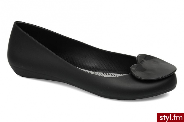Mel Balerinki Pop Heart Czarny - Balerinki Buty Moda