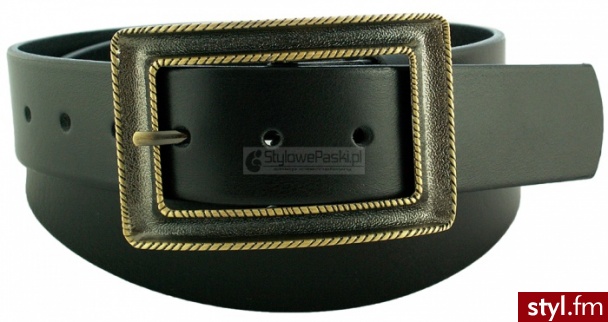 Stylowe Paski Czarny mod108 - Paski Dodatki Moda