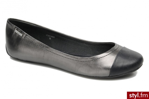Esprit Balerinki Karen Ballerina Szary - Balerinki Buty Moda